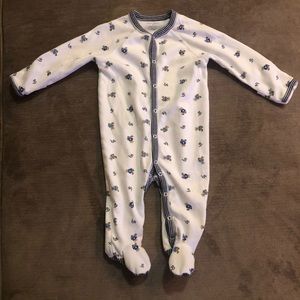 Adorable Ralph Lauren Bear Baby Footies - 6M